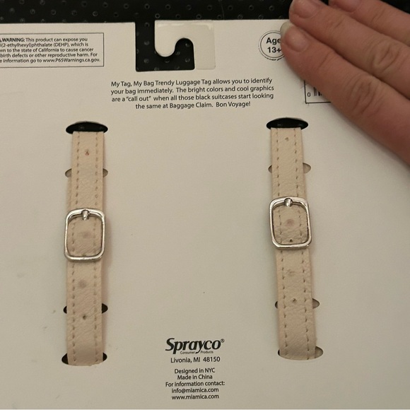 Sprayco NWT Paris-themed luggage tags, set of two. Perfect for vacation! - Picture 5 of 9